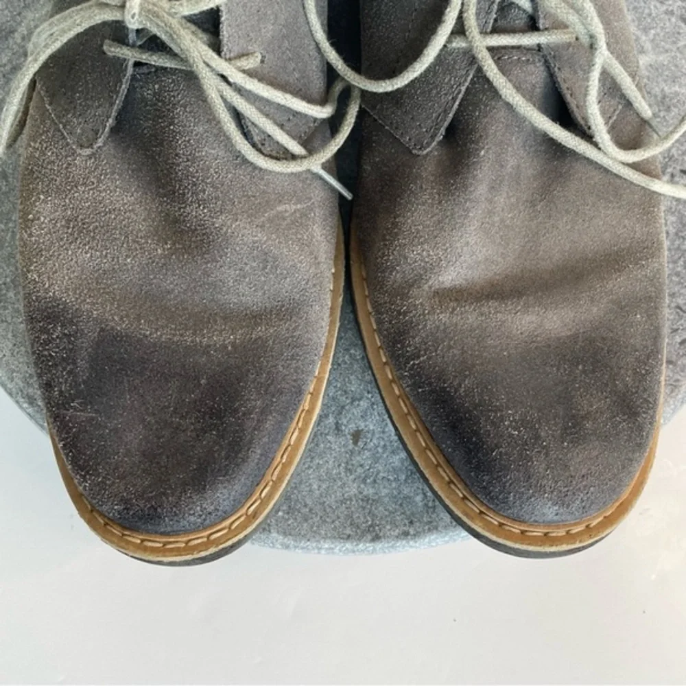 💛 Penguin Original Suede Leather Loafers Casual Dress Shoes Gray